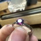 Pink garnet solitaire