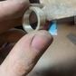 Flush set diamond ring