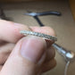 Fine diamond half eternity ring