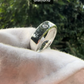 Flush set diamond ring
