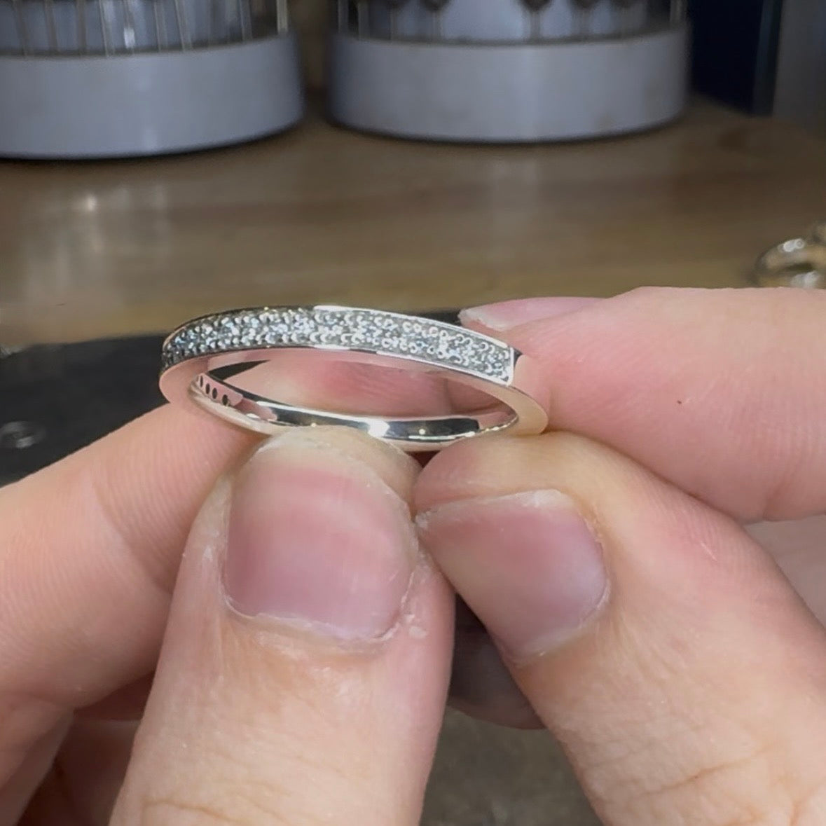Diamond set band