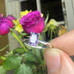 Amethyst radiant solitaire