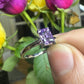 Amethyst radiant solitaire