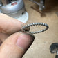 Dainty beaded ring silver