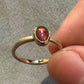 Pink tourmaline and frosted gold
