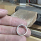 Pink garnet solitaire