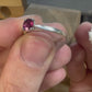 Pink garnet solitaire