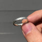 Textured silver band