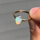 Opal gold ring