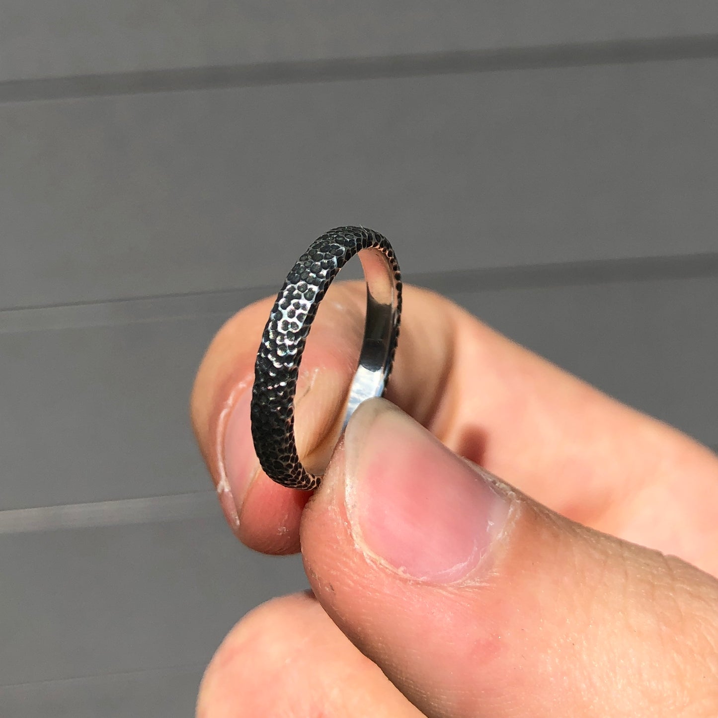 Black crater ring