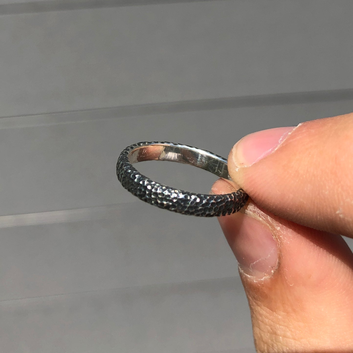 Black crater ring